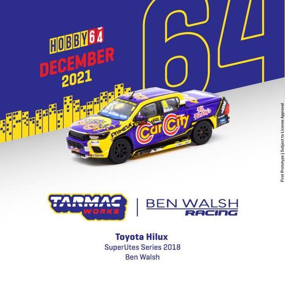 noelcuan.id / TARMAC WORKS TOYOTA HILUX BEN WALSH RACING SUPERUTES SERIES 2018 Diskon