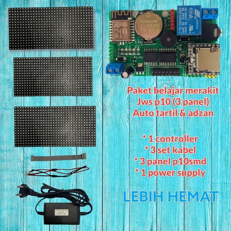 paket belajar merakit jws p10 / 3panel auto tartil