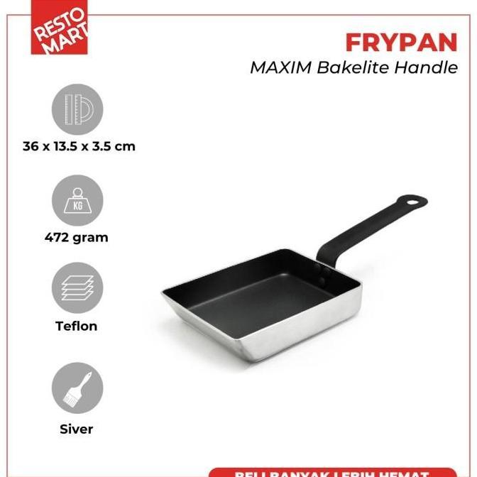 Wajan Penggoreng Telur 18 cm / Egg Pan Maxim Pro 7" MAXIM Teflon (1091698) (F4)