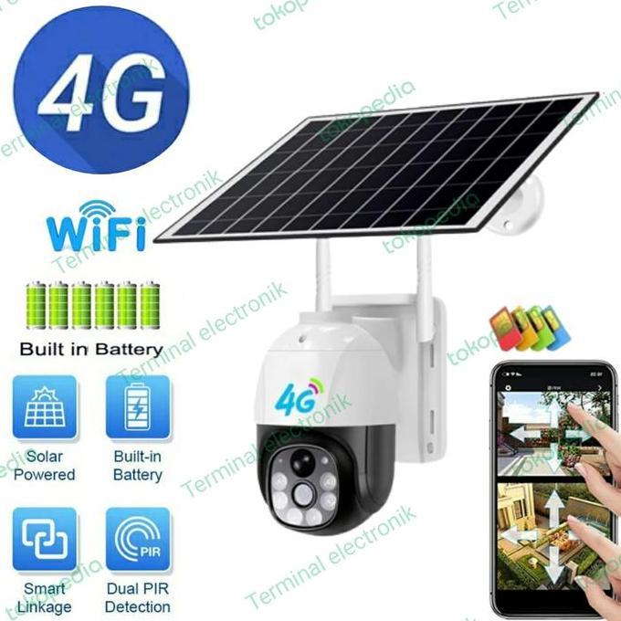 Cctv Ip Simcard 4G Solar Panel Surya Tenaga Matahari Terbaru 