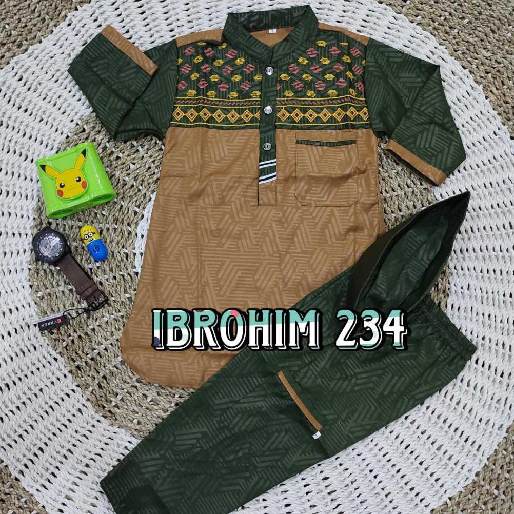 Premium Set Koko Kurta Anak Lengan Panjang