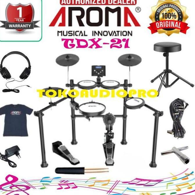 Drum Elektrik Aroma TDX21 Mesh Kit Digital Drum Elektrik Paket aroma tdx-21