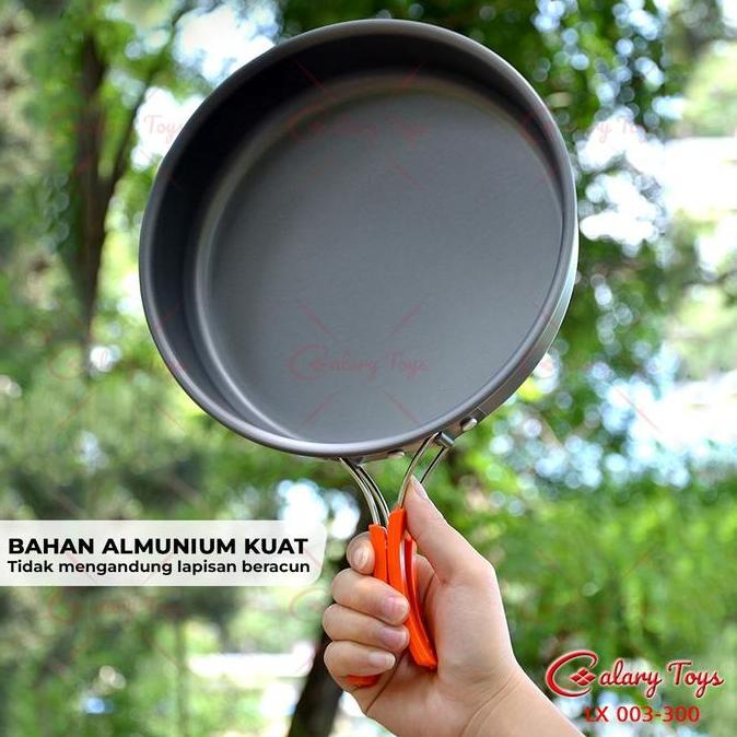 SPEEDS Alat Masak SET Mini Camping Kompor Cooking Nesting Stove Hiking Cookware 3in1 Portable Tas Pa