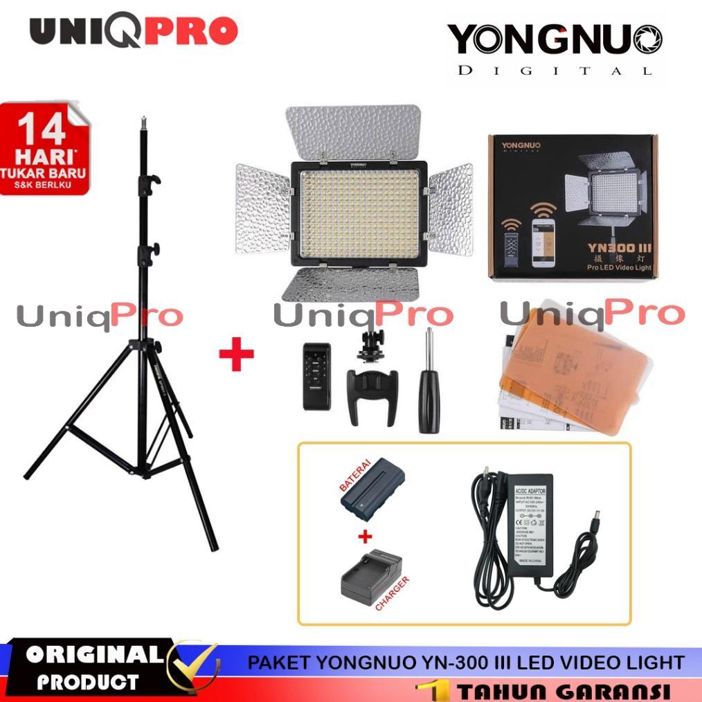 Xeni YONGNUO YN300 III LED VIDEO LIGHT - PAKET LAMPU STUDIO YONGNUO YN300III YN 300 III