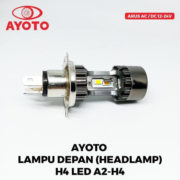 [AYOTO] LAMPU DEPAN (HEADLAMP) H4 LED AE2-H4 UNTUK MOBIL / MOTOR LAKI