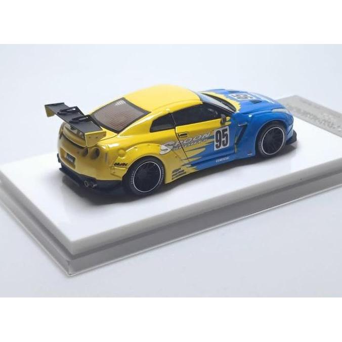 cvarhantama  / OldTime 1/64 Nissan R35 GTR Blue Yellow Spoon GT Wing - LF Model VW T1 Flash #23 Live