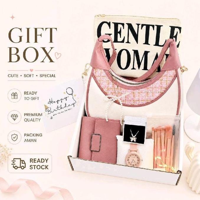 SELLER_PAINDAN - HAMPERS KADO ULANG TAHUN CEWEK | KADO PACAR SAHABAT PEREMPUAN | BIRTHDAY BOX AESTHE