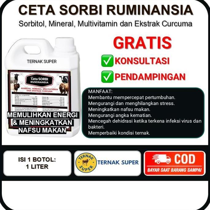 CETAVIT SORBI RUMINANSIA - MULTIVITAMIN UNTUK PENAMBAH NAFSU MAKAN TERNAK SAPI DOMBA KAMBING