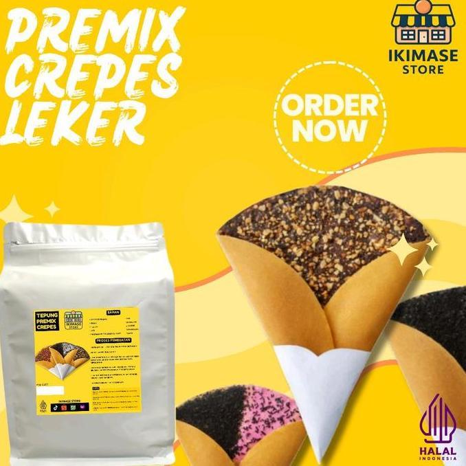 Tepung Crepes dan Leker Premix Crepes dan Leker super crispy ukuran 1kg