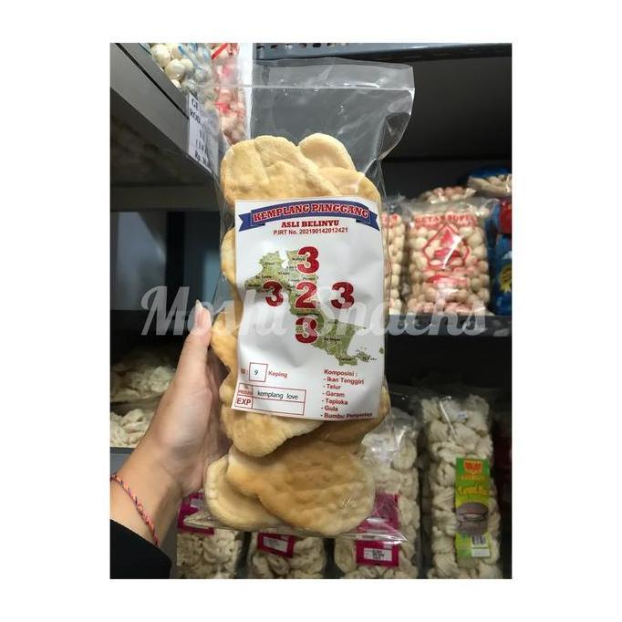 Kemplang Panggang 323 Love isi 9 Asli Bangka / Kerupuk Bangka
