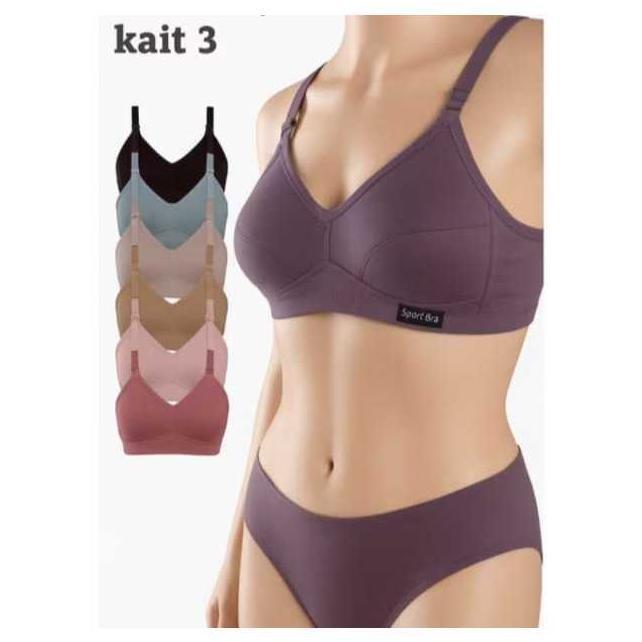 VALUE PACK HARGA PROMO BH BRA WANITA DEWASA // SET BRA WANITA DENGAN RENDA DAN KAIN HITAM MERAH PINK
