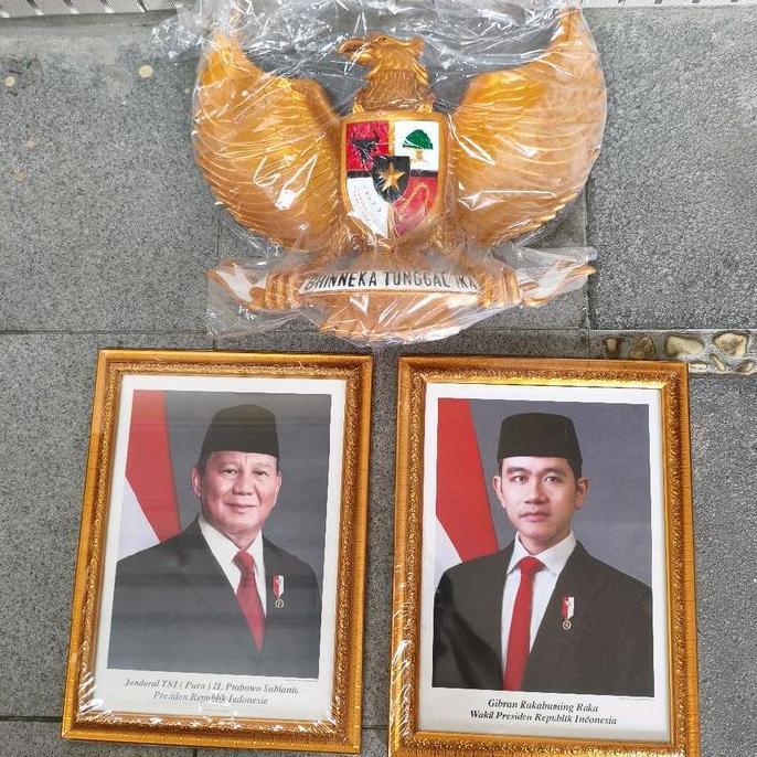 lambang garuda pancasila Plus Pigura Presiden dan Wakil Presiden