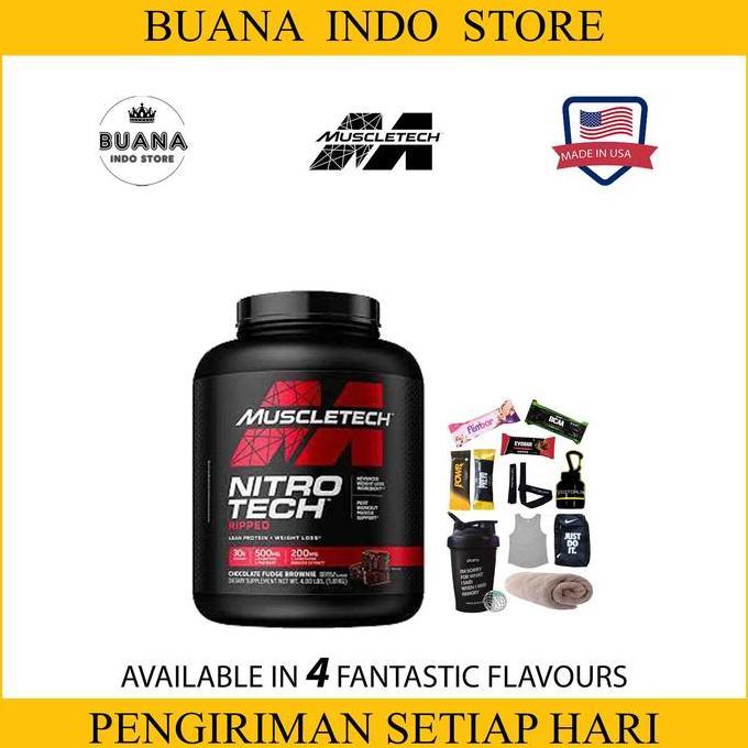 Nitrotech Ripped Whey Protein 4Lb | Ripped Wpro 4Lbs Nitro Tech 4 Lb