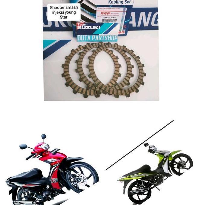 kampas kopling plat kopling shooter smash injeksi young Star original Suzuki Genuine Part SGP asli