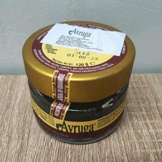 Avruga Caviar 120gr - Pescaviar Kaviar Telur Ikan Hitam Smoked Premium - Standar