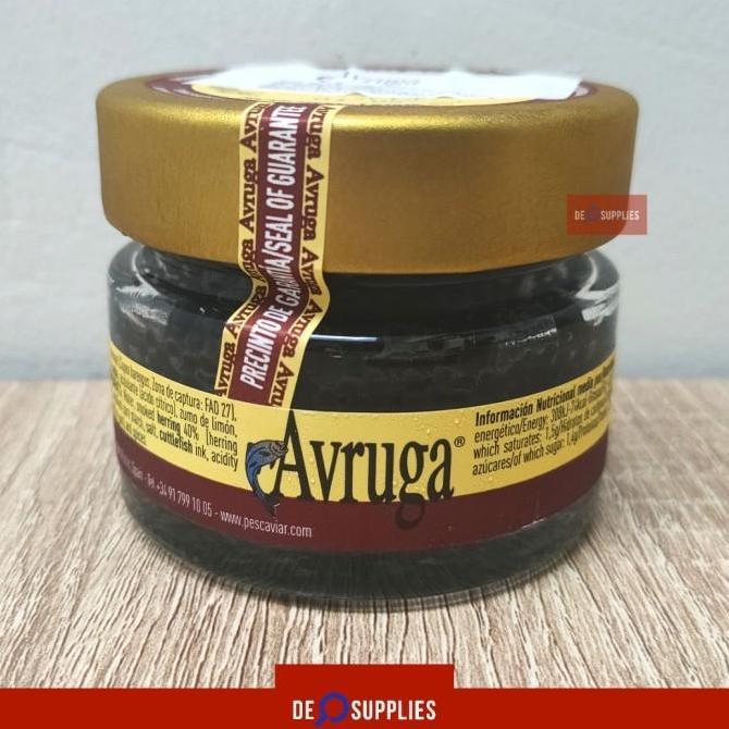 Avruga Caviar 120gr - Pescaviar Kaviar Telur Ikan Hitam Smoked Premium