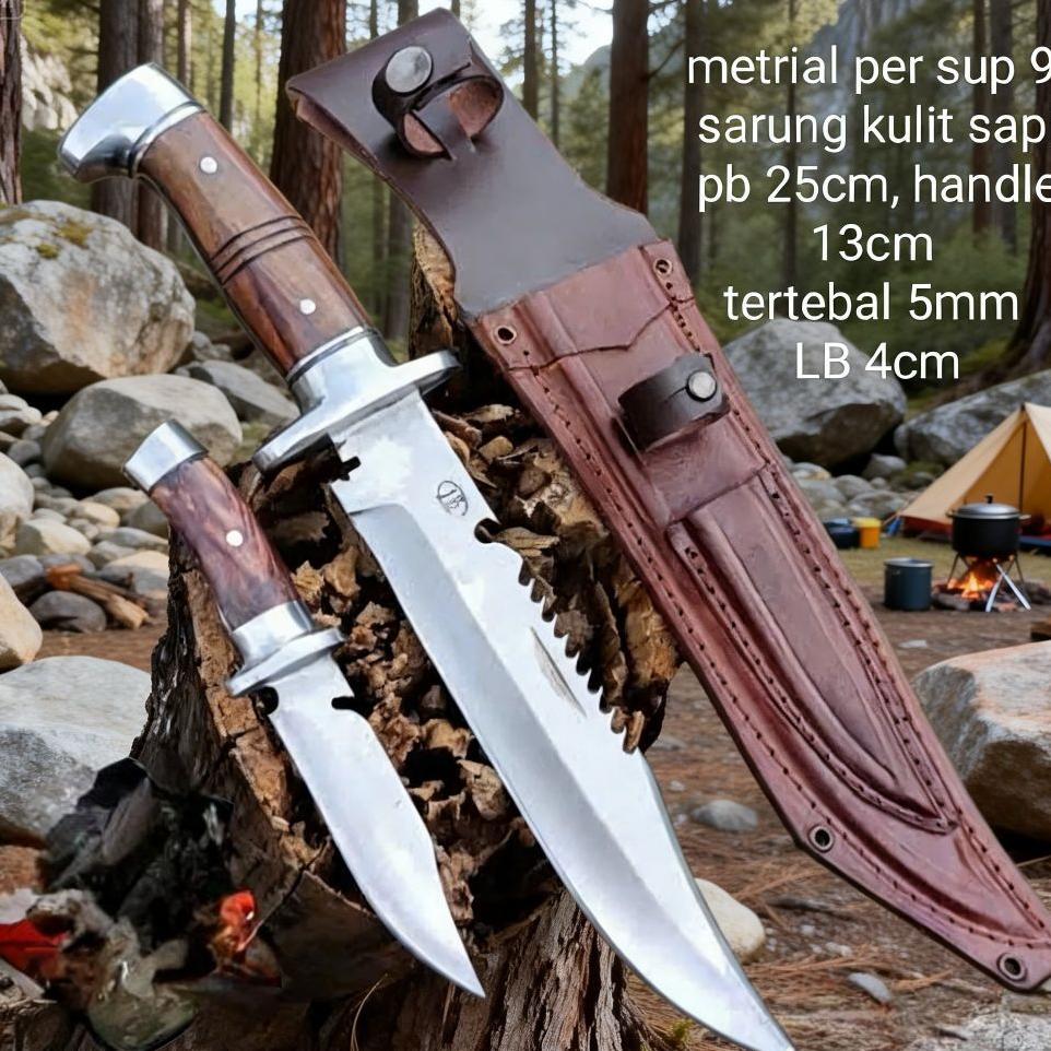 Pisau Set Rambo Tactical Survival Outdoor
