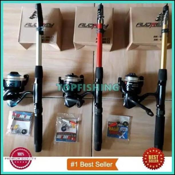 Joran pancing komplit satu set plus umpan