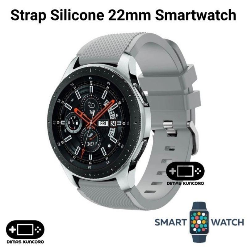 Strap Silicone 22Mm Silikon Fossil Sport 43Mm HybridSmartwatchHr Tali Silicon Rubber Smartwatch