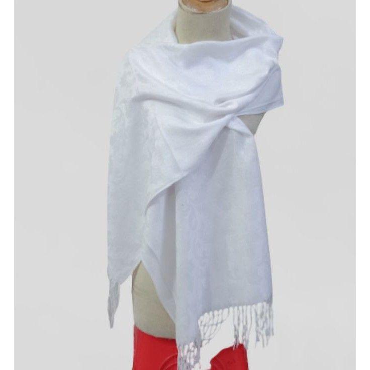 Pashmina Polos Putih//Syal Polos// Scarf Polos