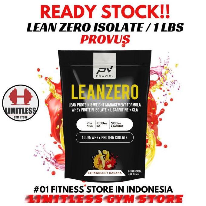 Provus Lean Zero Leanzero Whey Isolate 15 Serving Bpom With Cla & L-Carnitine