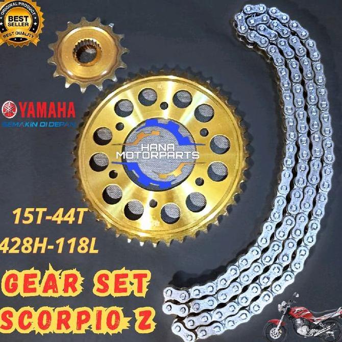 Gear Set Scorpio Z Gir Set Scorpio Z Original Gold Gigi Tarik Scorpio Bahan Baja