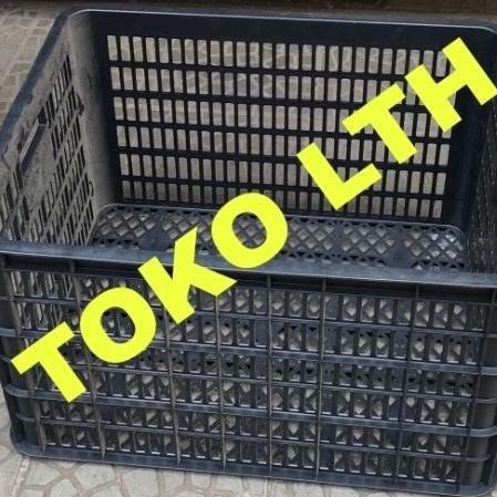 Container Keranjang Industri Box Wadah Serbaguna Krat Lubang Hitam