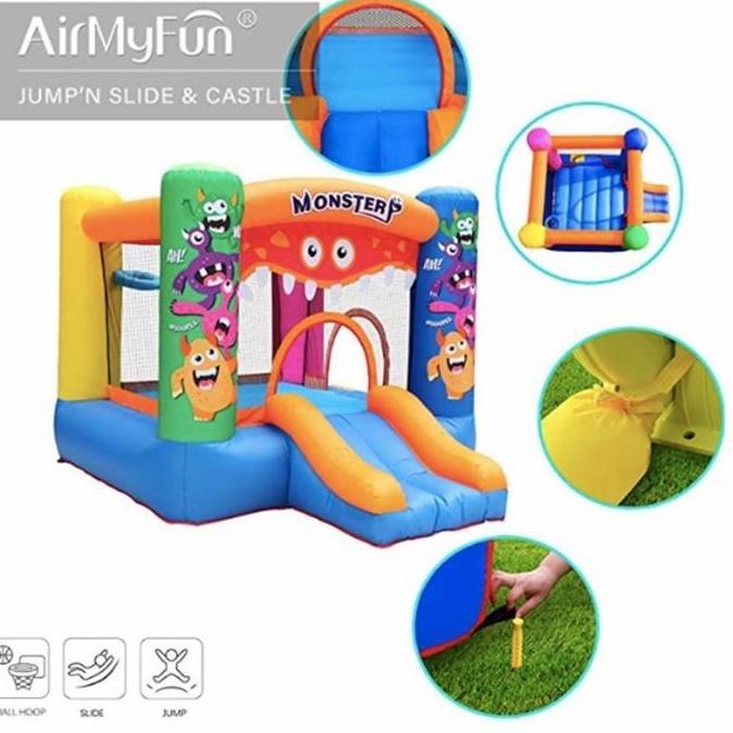 Bouncy Castle Monster moonwalk Inflatable Bouncer Istana Rumah Balon