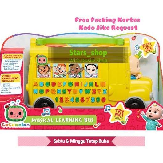 Cocomelon Musical learning Bus Original / Mainan Edukasi Anak