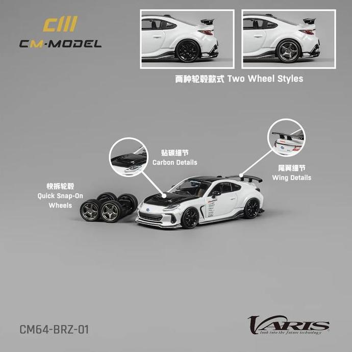 CM64-BRZ-01 CM Model 1/64 Subaru BRZ Varis BRZ Arising 1 Diecast Mobil