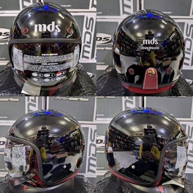 Testa- Helm Mds Magnum|| Retro || Classic Motorcycle Mds Magnum