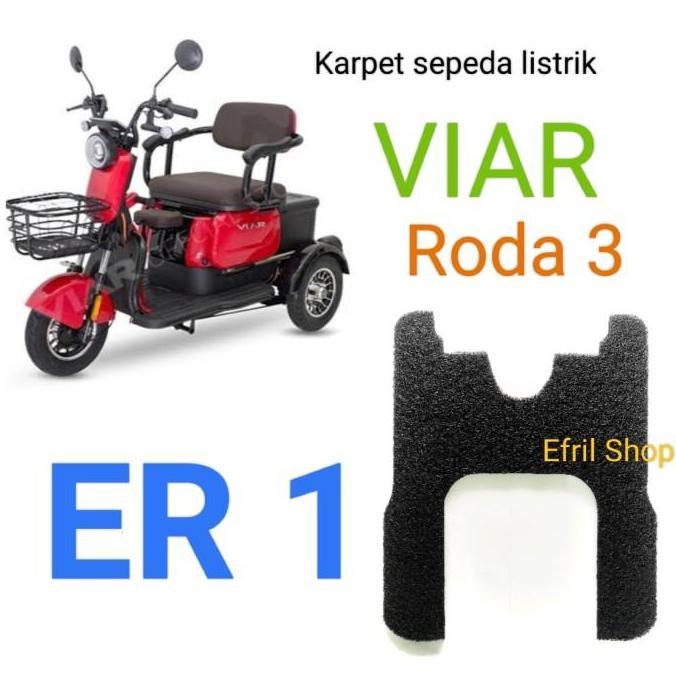 Karpet sepeda motor listrik roda tiga Viar RE1 roda 3 RE 1