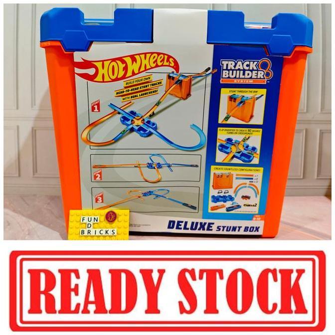 Hot Wheels Deluxe Stunt Box Diecast Track Track Builder System