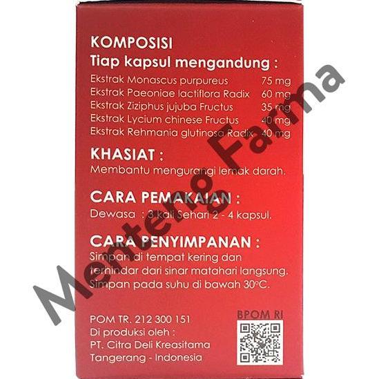 Riso- Angkak Kapsul (Red Yeast Rice)