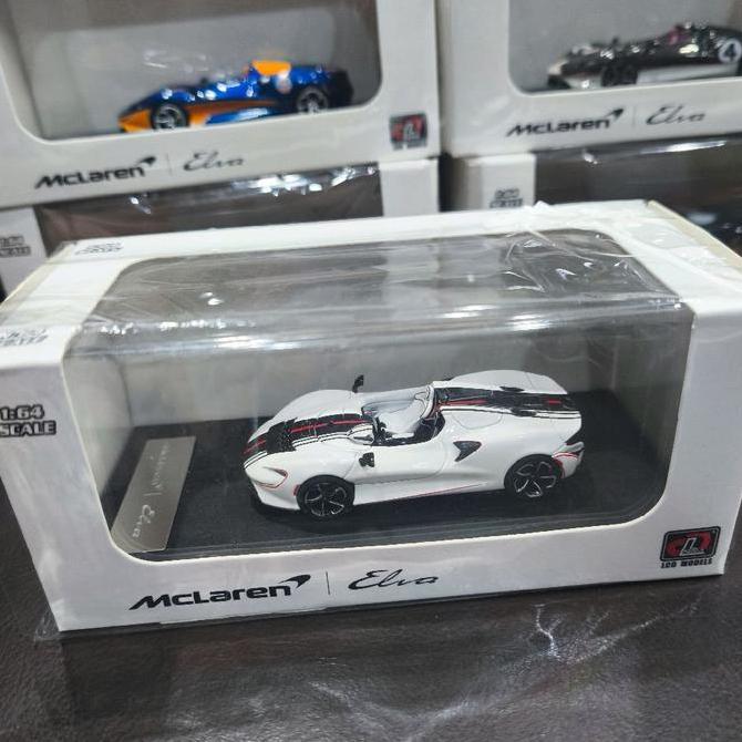 LCD Models McLaren Elva Ready Scala 1/64 Black Carbon White Biru Gulf