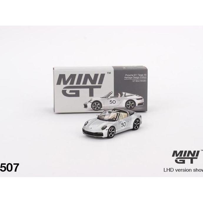 MINIGT 507 PORSCHE 911 TARGA 4S HERITAGE DESIGN EDITION GT SILVER MGT