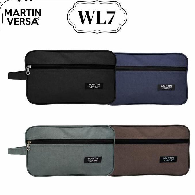 alif_pasword - martinversa wl7 pouch kosmetik unisex pria wanita kanvas nylon