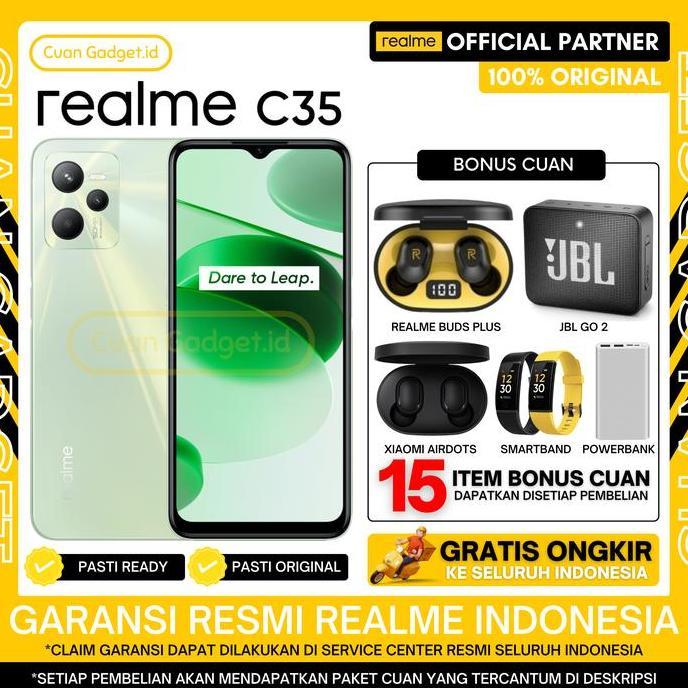 Comunicazione- Realme C35 4/128 Realme C 35 4/64 Garansi Resmi Indonesia