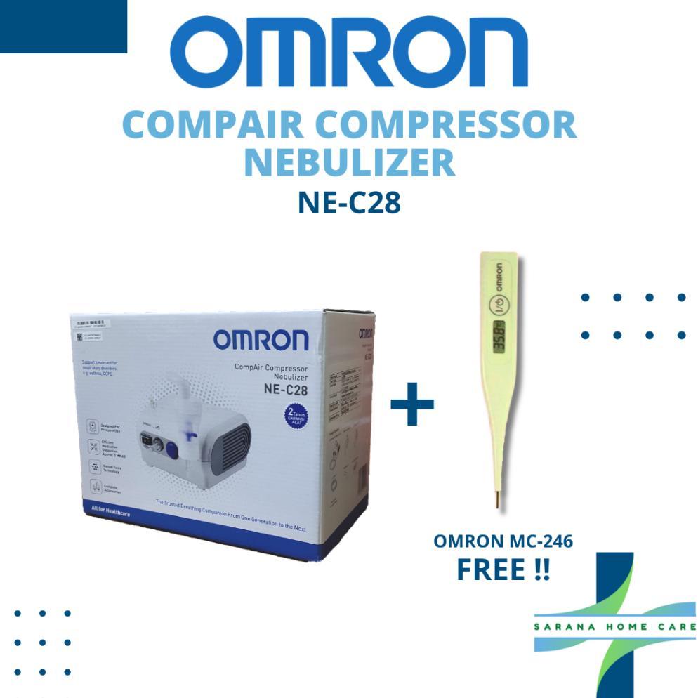 [ FREE ITEM ] OMRON Compair Compressor Nebulizer NE-C28/pengobatan pernafasan/penguapan/obat uap/ter