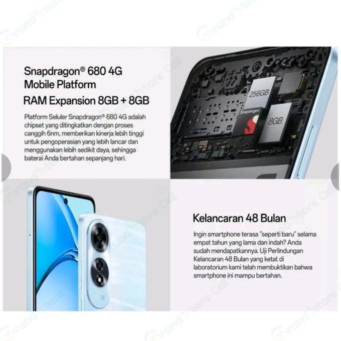 Comunicazione- Oppo A60 Ram 8/128Gb Nfc | Oppo A 60 Nfc Ram 8/256Gb Garansi Resmi Oppo Indonesia