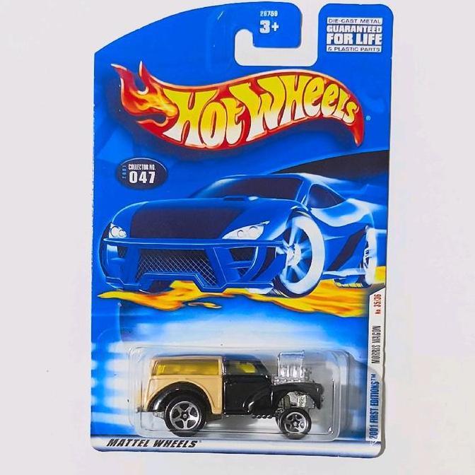 HOT WHEELS MORRIS WAGON HITAM 2001 FIRST EDITIONS BASE BESI FUN99