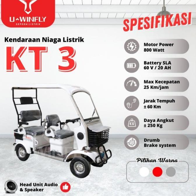 Terlaris Mobil Listrik Golf Uwinfly Kt3 U Winfly Buggy Car 4 6 Seat Kursi Kt2