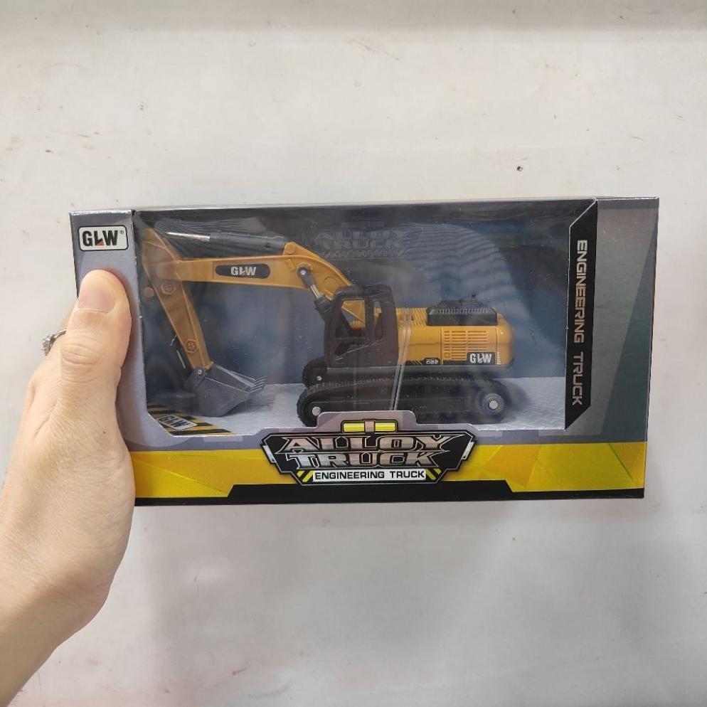TERLARIS GOGO TOYS - MINIATUR EXCAVATOR ALLOY TRUCK ENGINEERING TRUK BESO BEGO BESI KONSTRUKSI BESI 