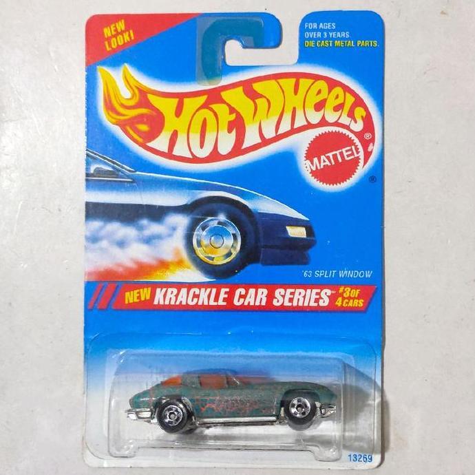 HOTWHEELS HOT WHEELS 63 VETTE CORVETTE SPLIT WINDOW HIJAU 1995 BAN BW RARE FUN99