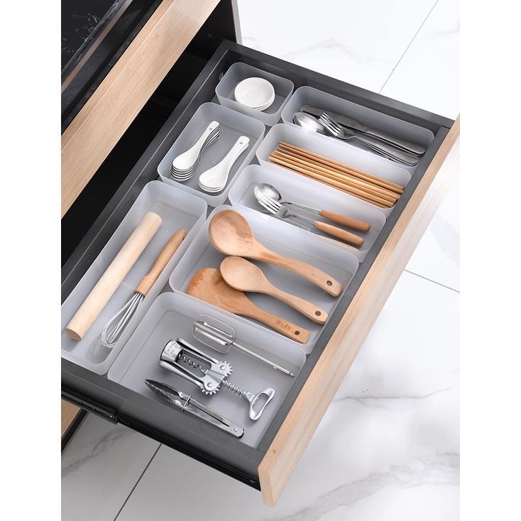 Susun Drawer Organizer / Kotak Penyimpanan Laci Makeup Kosmetik/ Organiser Laci Sumpit Sendok / Orga