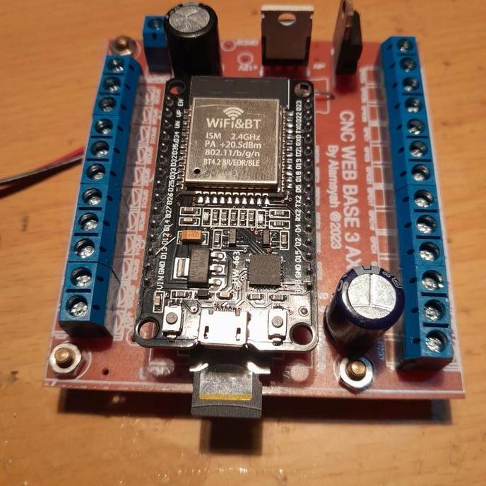 PCB ARDUINO CNC ESP32 WIRELESS CNC GRBL MACHINE WEB BASE MICRO SD SAF12