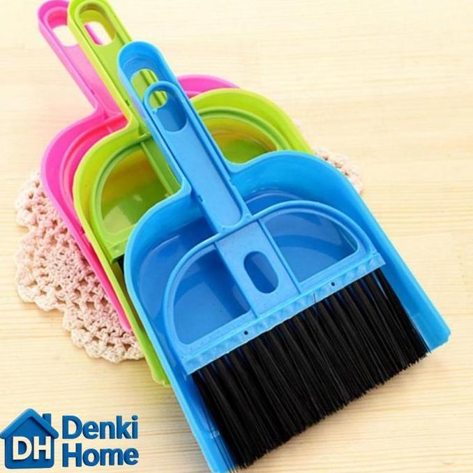 Sapu Pengki Set / Sapu dan Pengki Mini Set / Mini Dustpan / Sapu Set Mini / Sapu Mobil / Sapu Set Mo