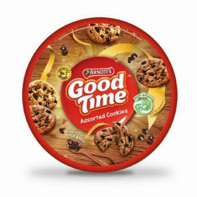 Good Time Cookies biskuit 277 gr roti kaleng kue lebaran promo murah