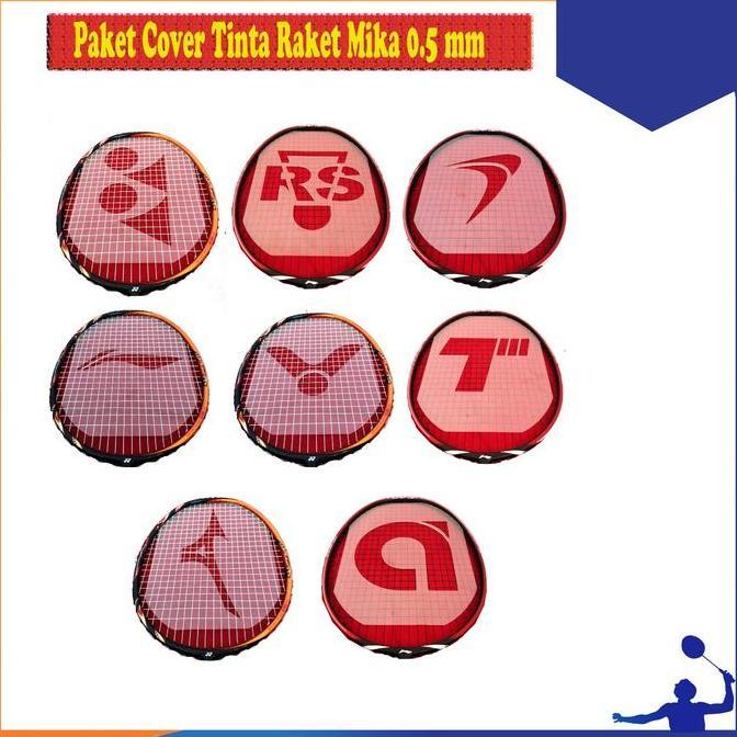 BADMINTON COVER STENCIL CARD LOGO RAKET CETAKAN SENAR RAKET