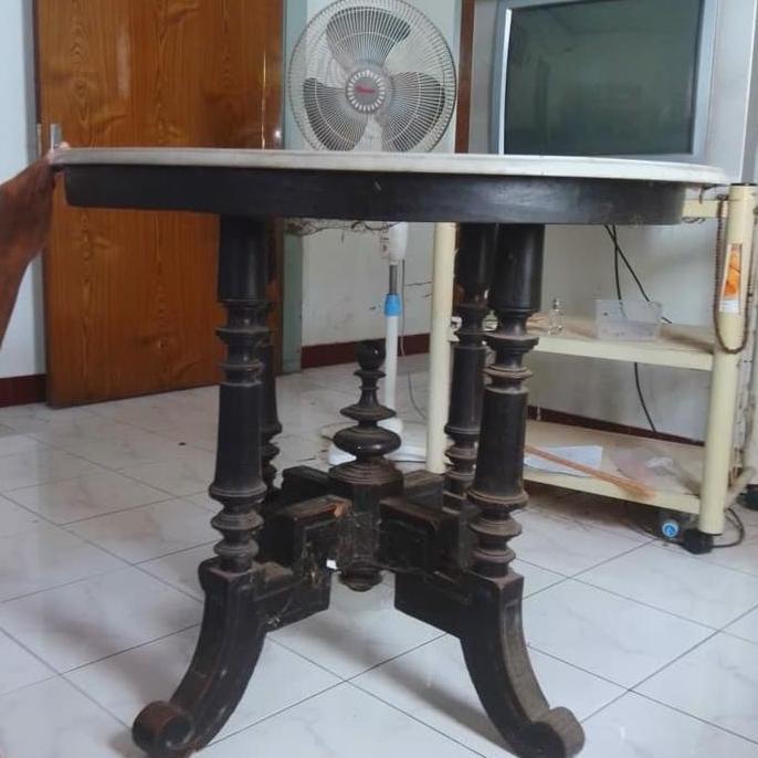 Terbaru Meja Marmer Kuno Asli Tembus Cahaya